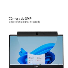 Notebook Multi UB263 Ultra, Tela 15,6” HD, Processador Intel Celeron N4020C, 4GB RAM, 128GB eMMC Windows 11 Home – Cinza + Fone de Ouvido