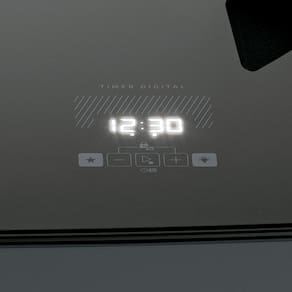 Fogão 5 Bocas Dako Supreme Timer Glass com Mesa de Vidro e Painel Touch Titanium – Bivolt
