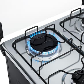 Fogão 4 Bocas Dako Supreme com Mesa em Inox e Acendimento Automático Branco – Bivolt