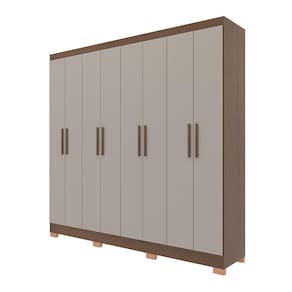 Guarda-Roupa Bartira Porto com 8 Portas e 4 Gavetas - 219,2 de largura