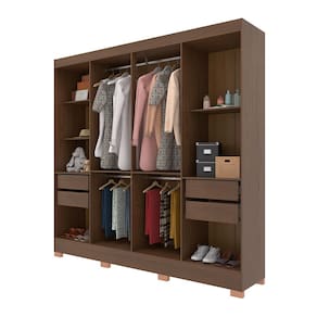 Guarda-Roupa Bartira Porto com 8 Portas e 4 Gavetas - 219,2 de largura