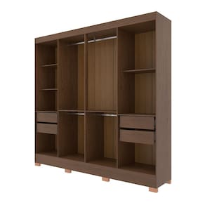 Guarda-Roupa Bartira Porto com 8 Portas e 4 Gavetas - 219,2 de largura