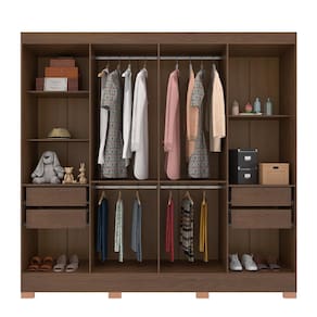 Guarda-Roupa Bartira Porto com 8 Portas e 4 Gavetas - 219,2 de largura