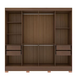 Guarda-Roupa Bartira Porto com 8 Portas e 4 Gavetas - 219,2 de largura