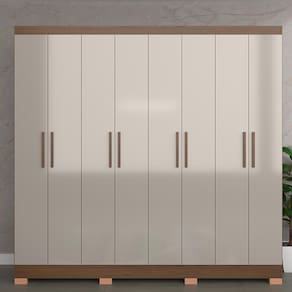 Guarda-Roupa Bartira Porto com 8 Portas e 4 Gavetas - 219,2 de largura