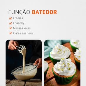 Mixer Mondial MKNE M-14 3 em 1 Preto 500W 2 Velocidades Copo 600ml Lâmina Inox - 220V - 3