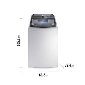 Lavadora de Roupas Electrolux Efficient LEE18 18kg com Cesto Inox, Filtro de Fiapos e Tecnologia Jet&Clean - Branca