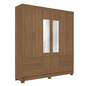 Guarda-Roupa Casal Santos Andirá Curitiba com 8 Portas, 4 Gavetas e 5 Prateleiras – 194,4cm de largura