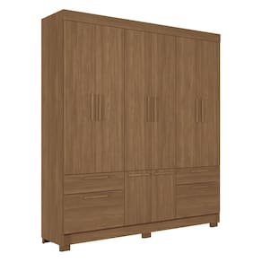 Guarda-Roupa Casal Santos Andirá Curitiba com 8 Portas, 4 Gavetas e 5 Prateleiras – 194,4cm de largura