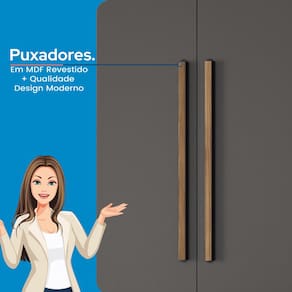 Guarda-Roupa Casal Santos Andirá Morretes com 3 Portas de Correr, 9 Gavetas e 4 Prateleiras - 194,4cm de largura