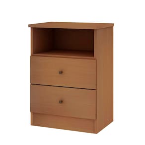 Mesa de Cabeceira Genialflex Irlanda com 2 Gavetas - Freijó - 1