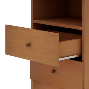 Mesa de Cabeceira Genialflex Irlanda com 2 Gavetas - Freijó - 2