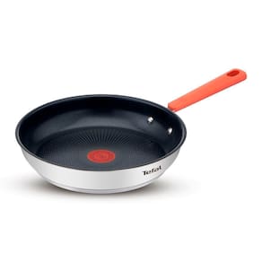 Conjunto de Panelas 4 Peças T-FAL Opti’Space com Revestimento Antiaderente, Tampas de Vidro com Borda em Inox e Cabos com Proteção de Silicone – Inox