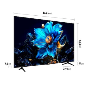 Smart TV 65” TCL QLED 4K Ultra HD 65P7K com Sistema Operacional Google TV, HDR10+, HDMI 2.1, Chromecast built-in, Dolby Vision e Atmos