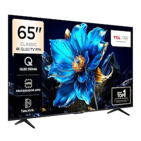 Smart TV 65” TCL QLED 4K Ultra HD 65P7K com Sistema Operacional Google TV, HDR10+, HDMI 2.1, Chromecast built-in, Dolby Vision e Atmos