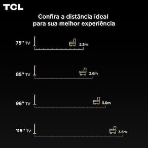Smart TV 65” TCL QLED 4K Ultra HD 65P7K com Sistema Operacional Google TV, HDR10+, HDMI 2.1, Chromecast built-in, Dolby Vision e Atmos