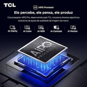 Smart TV 65” TCL QLED 4K Ultra HD 65P7K com Sistema Operacional Google TV, HDR10+, HDMI 2.1, Chromecast built-in, Dolby Vision e Atmos