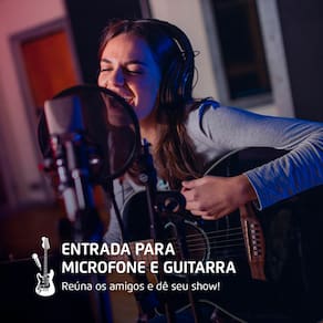 Torre de Som Amplificada Mondial TM-2200 com Bluetooth, Função Passa Pasta e Integração com Guitarra e Microfone Bivolt - 2200W