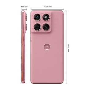 Smartphone Motorola Edge 60 Fusion 5G Rosa 256GB, 8GB RAM, Tela 6,7", Câmera Sony LYTIA 700C 50MP, Gorilla Glass 7i, Dimensity 7300, IP69 e IP68