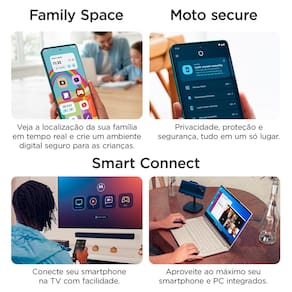 Smartphone Motorola Edge 60 Fusion 5G Rosa 256GB, 8GB RAM, Tela 6,7", Câmera Sony LYTIA 700C 50MP, Gorilla Glass 7i, Dimensity 7300, IP69 e IP68