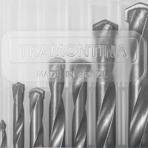 Jogo de Brocas Tramontina em Milímetros para Concreto - 7 Peças - JOGO DE BROCAS EM MILIMETROS 7 PEÇAS - 1
