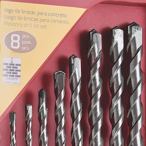 Jogo de Brocas para Concreto Tramontina Master - 8 Peças - JOGO DE BROCAS P/ CONCRETO TRAMONTINA MASTER 8P - 1