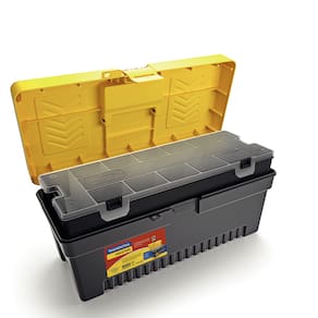 Caixa Plástica para Ferramentas 17" Tramontina Master com Organizador Plástico 16" - CX PLASTICA TRAM. P/ FERRAMENTAS 17 C/ ORGANIZADOR - 1
