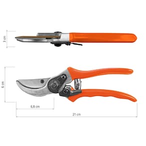 Tesoura de Poda Profissional Tramontina com Lâmina Metálica e Cabo Revestido em Plástico - 3