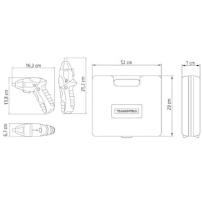 Parafusadeira Tramontina 1/4" para Uso Doméstico a Bateria Ni-Cd 4,8 V com Maleta - 46 Peças - 3