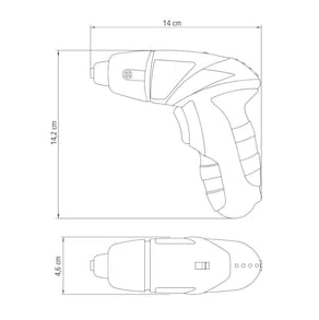 Parafusadeira Tramontina 1/4" para Uso Doméstico a Bateria Ni-Cd 4,8 V - 21 Peças - PARAFUSADEIRA 1/4" TRAMONTINA 21 PECAS - 3