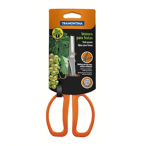 Tesoura para Frutas Maduras Tramontina com Lâminas em Aço Inox - 18,6cm - TESOURA P/FRUTAS MADURAS TRAMONTINA LAMINA AÇO INO - 2