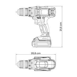 Parafusadeira Furadeira Tramontina à Bateria 12V - 3