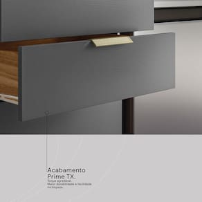 Balcão Demóbile Aspen com 2 Portas, 2 Gavetas e 1 Prateleira - 120cm de largura