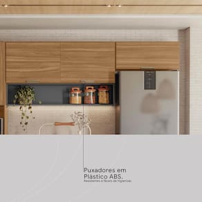 Cozinha Compacta Demóbile Aspen com 6 Portas e 2 Prateleiras - 250cm de largura