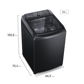 Lavadora de Roupas Electrolux Expert LEB18 18kg com Tecnologia Tripla Filtragem, Jet&Clean e Função Pet Pro - Preta