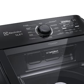 Lavadora de Roupas Electrolux Efficient LEP15 14,5kg com Cesto Inox, Ultra Filter e Tecnologia Jet&Clean - Preta