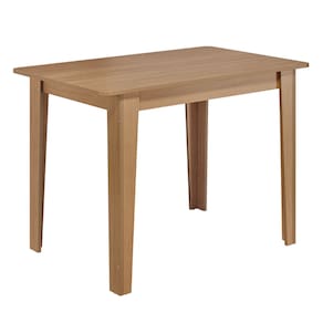 Conjunto de Mesa Sonetto Delta 110cm Tampo Mel Arredondado 4 Cadeiras Assento Revestido em Courino Design Moderno Seguro - MEL/SAVANA - 3