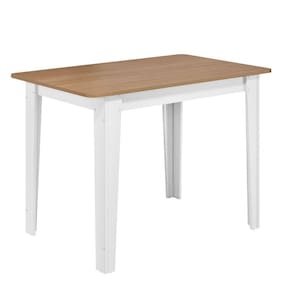 Mesa de Jantar com 4 Cadeiras Sonetto Delta 110cm Tampo Mel Arredondado Assento Revestido em Courino - BRANCO/MEL/SAVANA - 3