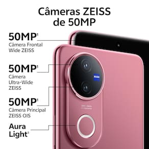 Smartphone JOVI V50 5G Vermelho Âncora 512GB, 12GB RAM, Snapdragon 7 Gen3, Tela 6.77” Amoled 120Hz, Câmera Dupla 50MP, Android 15 e IP69