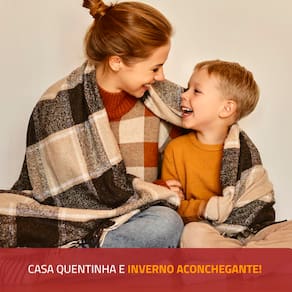Aquecedor de Ambiente Mondial A16 com Controle de Temperatura – Branco/Cinza