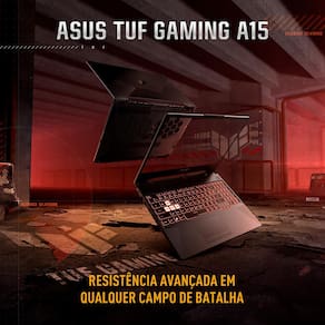 Notebook ASUS TUF Gaming A15 FA506 AMD Ryzen™ 7 7435HS 3.1GHz 8GB RAM 512GB SSD Tela 15.6" 144Hz, KeepOS NVIDIA GeForce RTX 3050