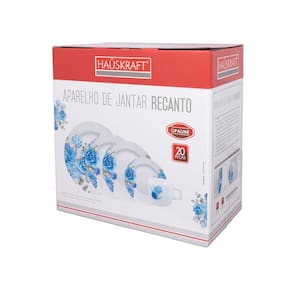 Aparelho de Jantar 20 peças Hauskraft em Opaline Recanto – Floral - 2