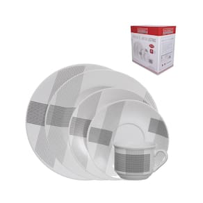 Aparelho de Jantar 20 peças Hauskraft em Porcelana Listras - 1