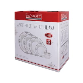 Aparelho de Jantar 20 peças Hauskraft Liliana em Porcelana - 2