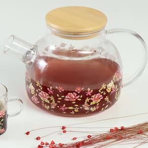 Chaleira HausKraft Le Jardin em Vidro Borossilicato com Tampa em Bambu – 1 litro - 3