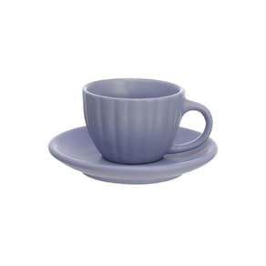 Conjunto de Xícaras para Café Hauskraft Bella em Cerâmica 90 ml Azul – 6 Peças - 1