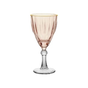 Conjunto de Taças para Água/Vinho Hauskraft Dominic em Vidro 275 ml Rosa - 6 Peças - 1