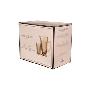 Conjunto de Jarra e Copos Hauskraft em Vidro Melina Âmbar – 7 Peças - 2