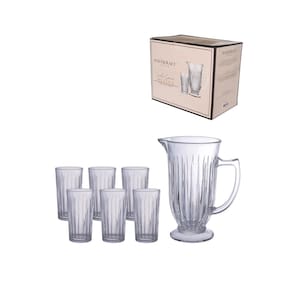 Conjunto de Jarra e Copos Hauskraft em Vidro Melina – 7 Peças - 2