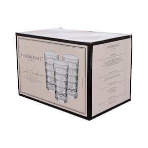 Jogo de Copos Long Drink Hauskraft Crisp 380 ml com Borda Dourada – 6 Peças - 3